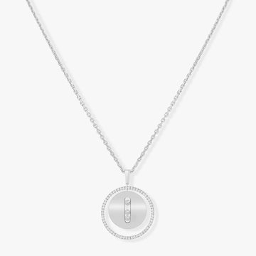Lucky Move Mm Silver Diamond Necklace