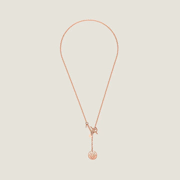 Ex-Libris Pedant Pink Gold Small