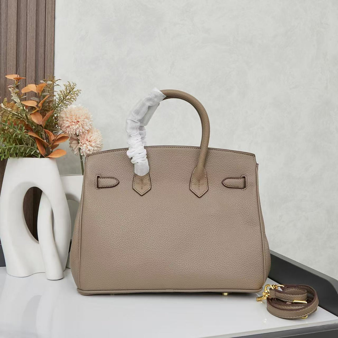 HM Birkin Bag 25 Taupe Togo Leather Ghw