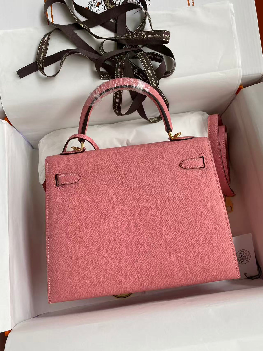HM Mini Kelly 25CM Light Pink Epsom Leather