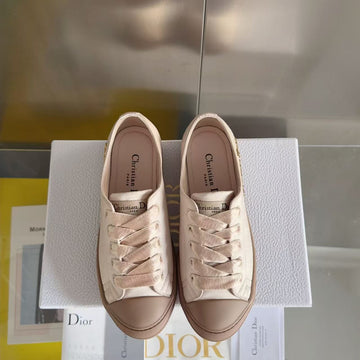 Dior Lucky Sneaker Nude Satin Ghw