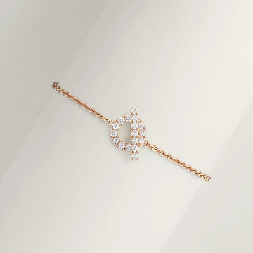 Finesse Pink Gold Diamond Bracelet
