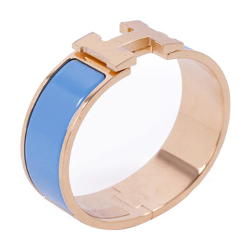 H Bracelet 18MM Pink Gold Cloud Blue