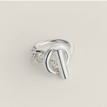 Croisette Large Silver Ring