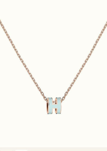 Pop H Light Blue Necklace