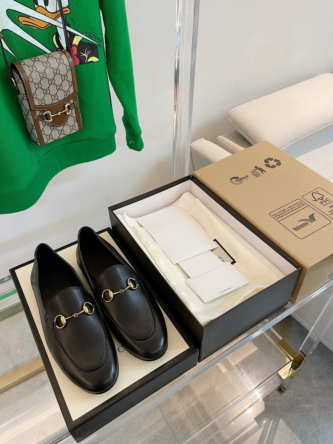 GG Loafers Mules Black