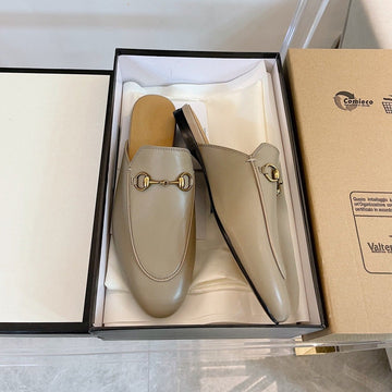 GG Slipper Mules Beige