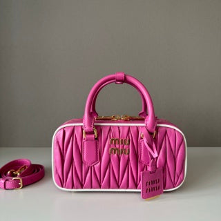 Miu Miu Arcadie Matelassé Nappa Bag Leather