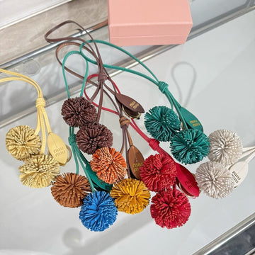 Miu Miu Trick Keyring Calfskin Bag Charm