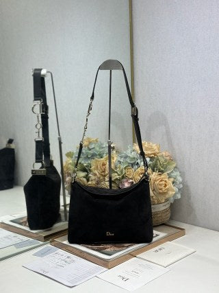 CD Diorly Bag Black In Oxford Velvet 288386