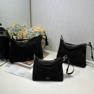 CD Diorly Bag Black In Oxford Velvet 288386