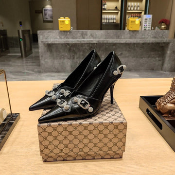 Balenciaga 26S High Heel Pump 90 Leather