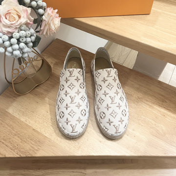 Bidart Slip-On Loafer Beige Monogram Canvas 240631