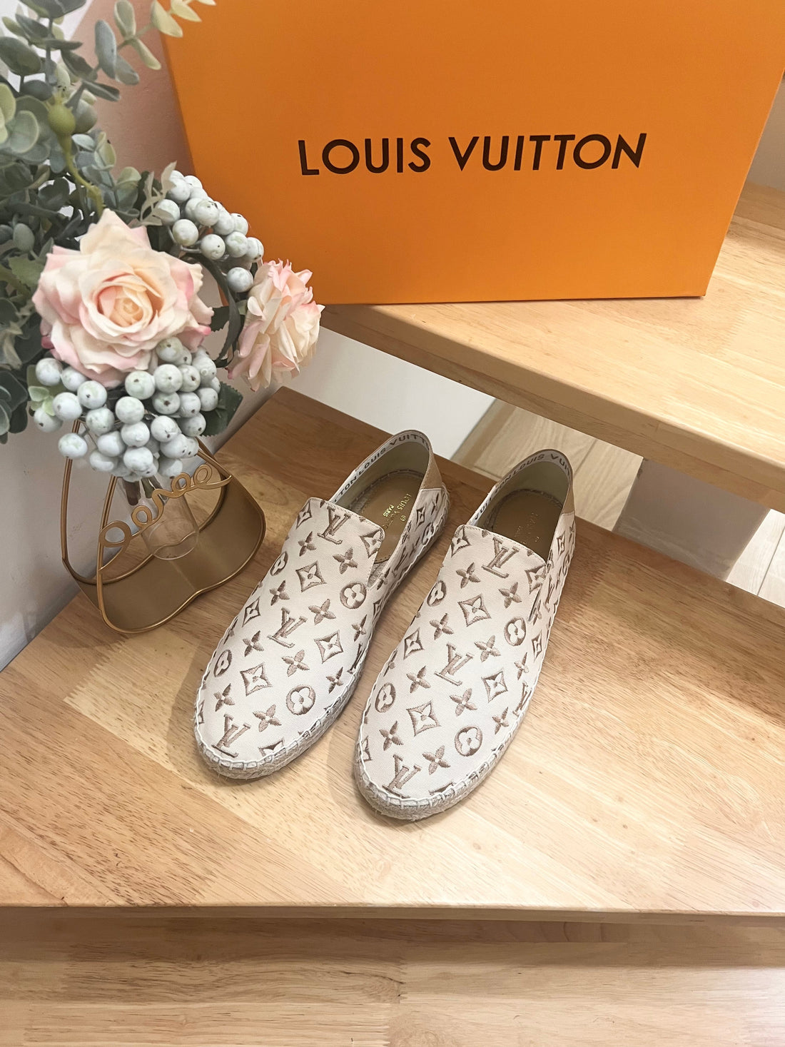 Bidart Slip-On Loafer Beige Monogram Canvas 240631