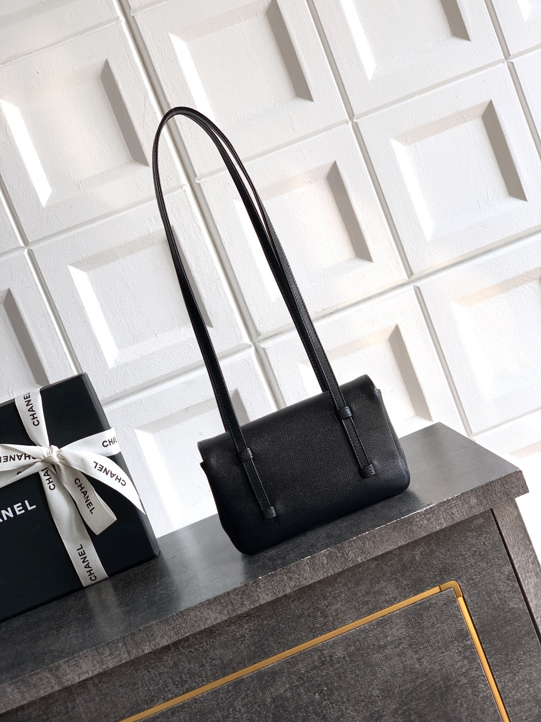 CC 26S Preppy Coco Bag 17CM Black Caviar Leather Ghw