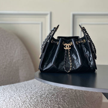 CC 26C Hobo Bag 22CM Black Lambskin Ghw