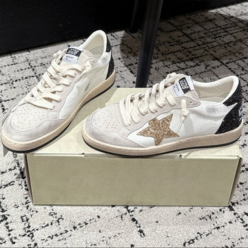 Golden Goose 2025 Star Sneaker Ivory Black Mix Gold Suede Cowhide 500612