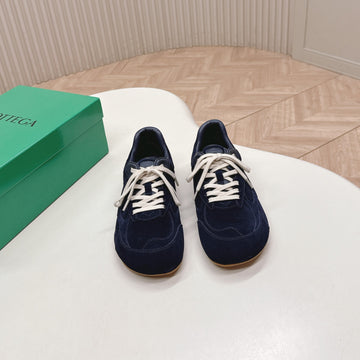 Bv 25S Orbit Flash Sneaker Navy Blue Suede & Nylon Lace-Up 426932