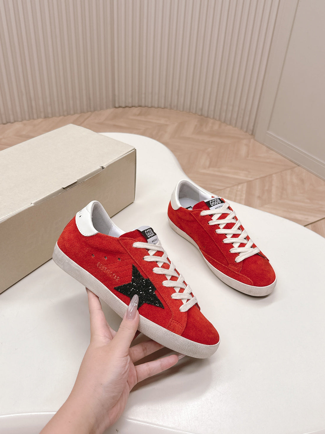 Golden Goose 2025 Sneaker Red Mix Black Suede 426912