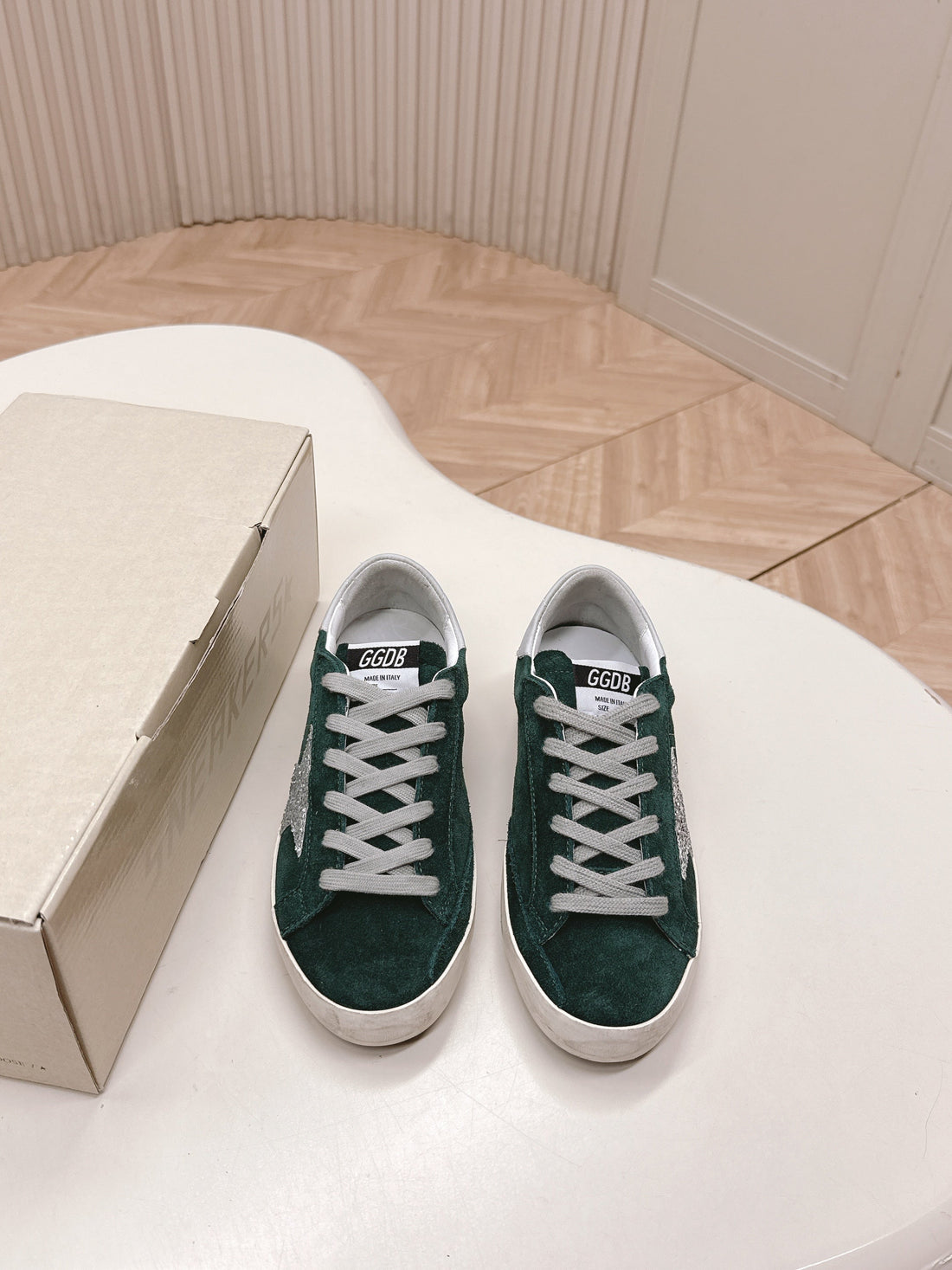 Golden Goose 2025 Sneaker Green Mix Silver Suede 426917
