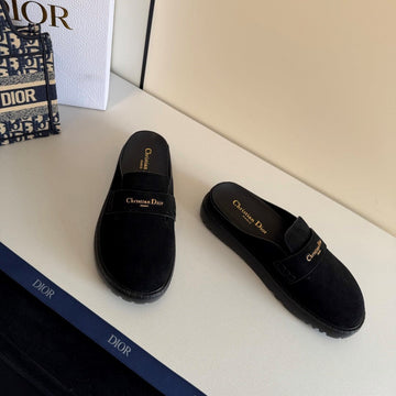 CD Boy Mules Full Black Suede