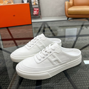 Hm Men's Keep Mule White Cowhide 708686