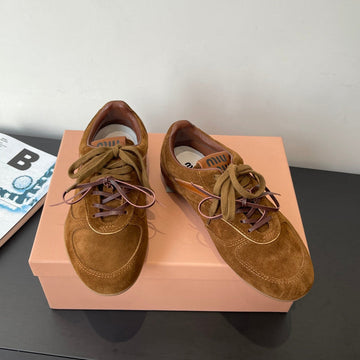 Miu Miu 25 Sneaker Brown Suede 521965