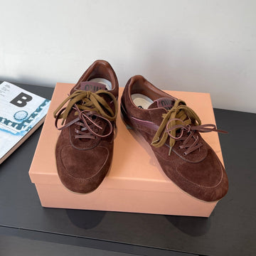 Miu Miu 25 Sneaker Dark Brown Suede 521963
