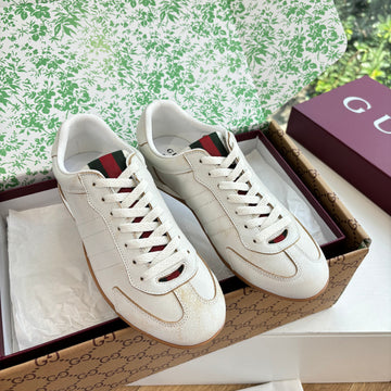 Gucci Shift Damen Sneaker Varianten Schwarzes Off-White Leather 506839