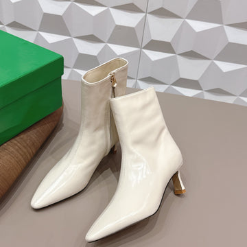 Bv Sofia Ankle Boot 7CM White Lambskin 613292