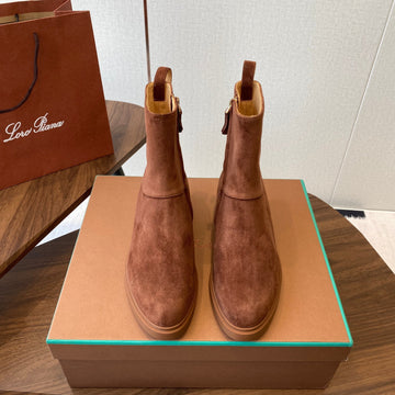 Lp Latest Short Boots Brown Suede 388104