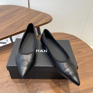 CC 26S Ballet Flats Black Lambskin 624238