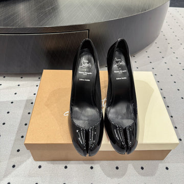 Cl X Margiela 25 Pumps Black 10CM Patent Leather 296036