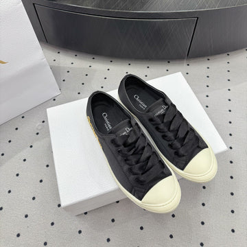 Dior Lucky Sneaker Black Satin 618071