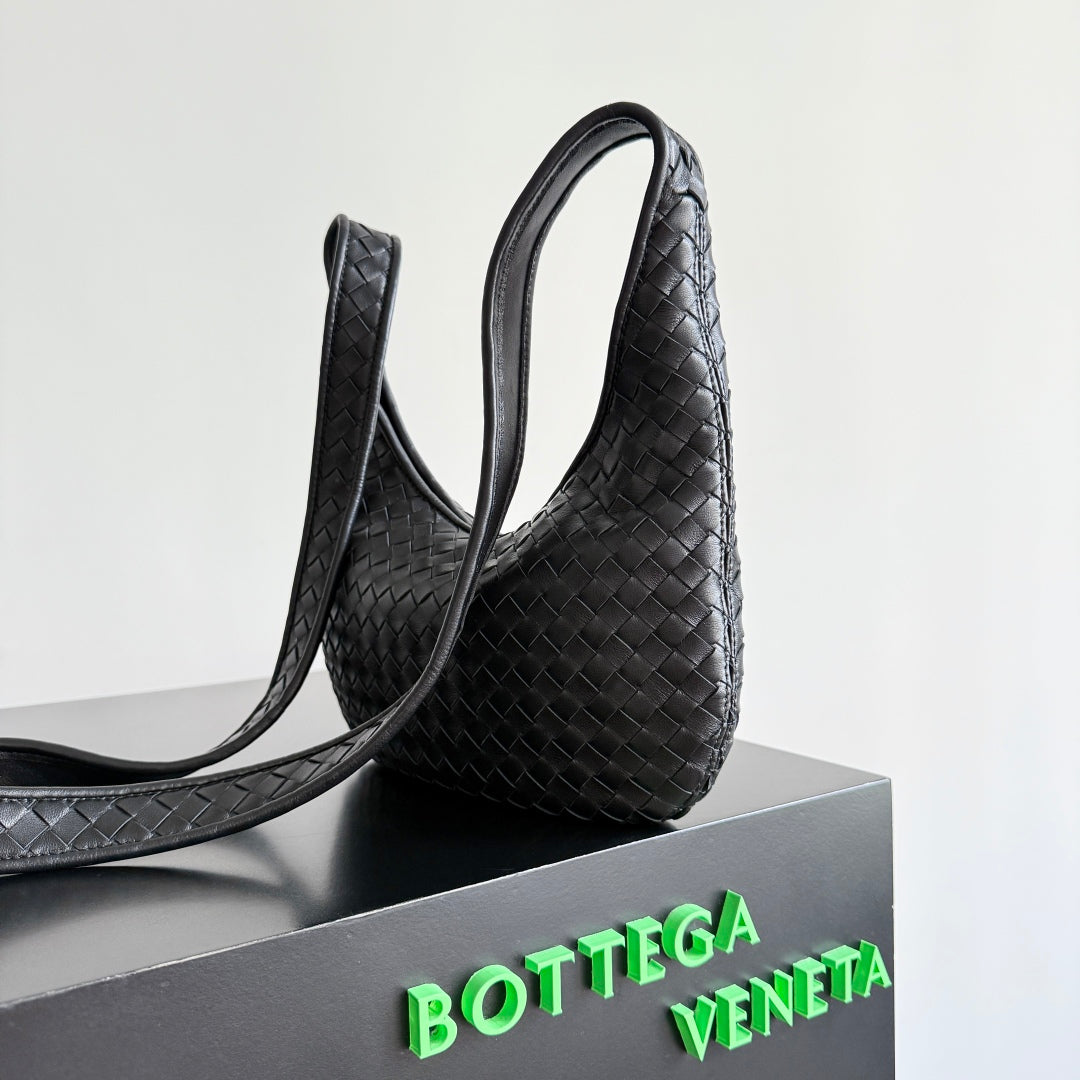 Bv 25S Veneto Bag 27CM Black Calfskin Hardware