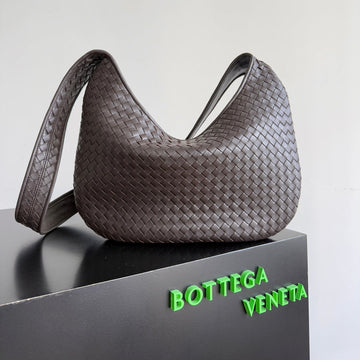 Bv 25S Veneto Bag 38CM Deep Brown Calfskin Hardware