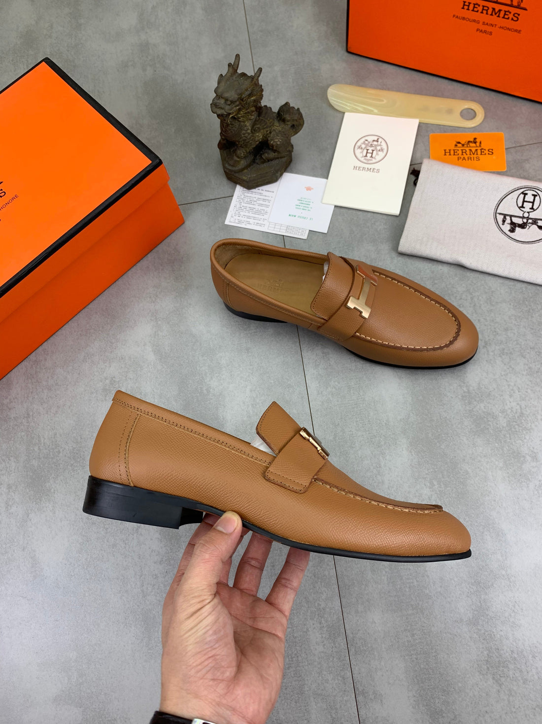 Hm Men's Paris Loafer Brown Cowhide 711036
