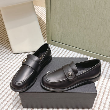 CC 26SS Loafers 3CM Black Cowhide 653489