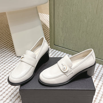 CC 26SS Loafers 6CM White Cowhide 653499