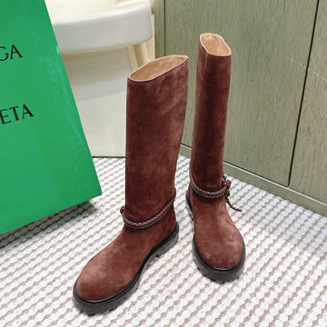 Bv James Long Boot Brown Suede 548534