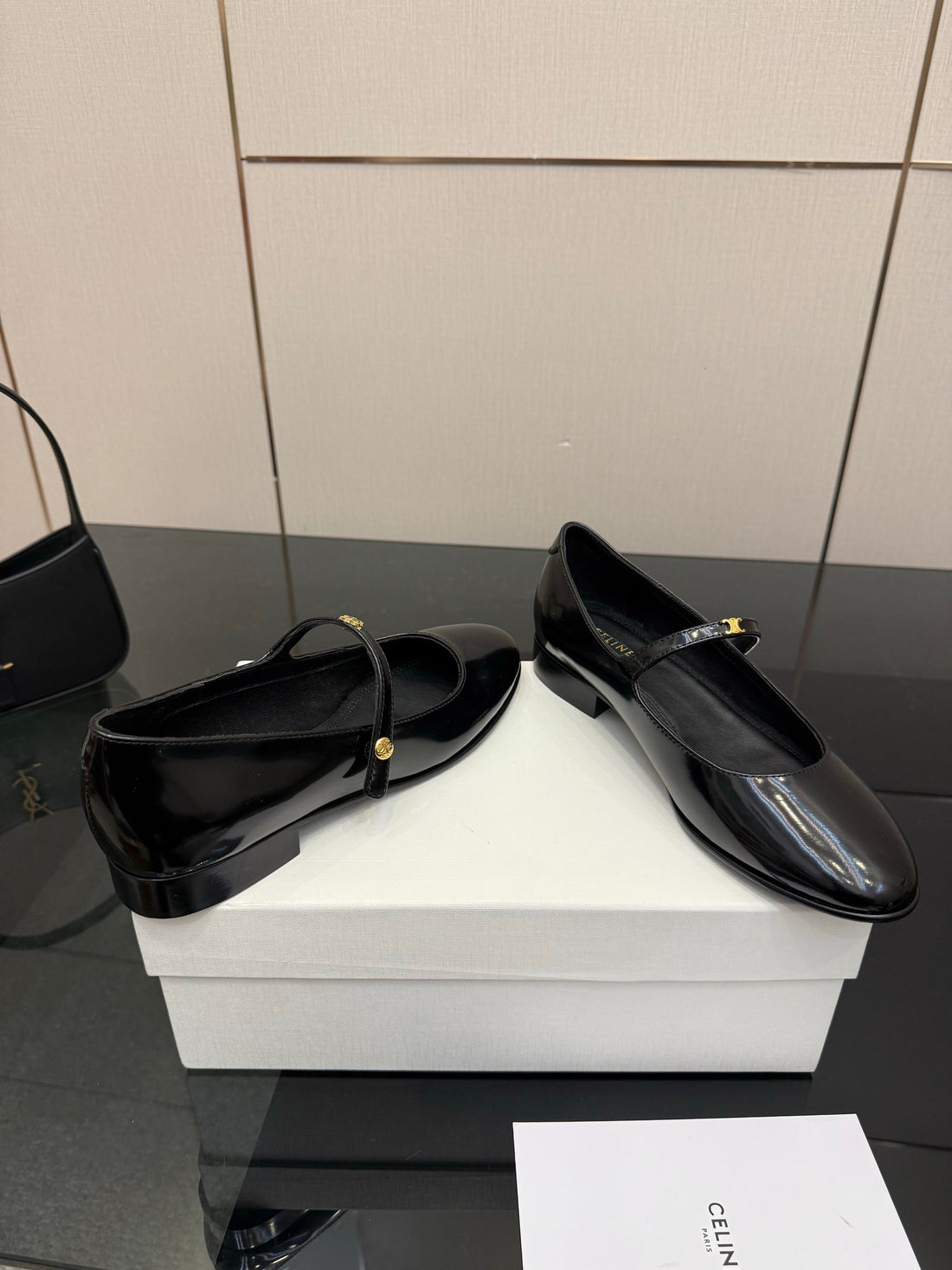 Cl City Mary-Jane Black Lambskin 725641