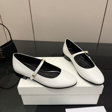 Cl City Mary-Jane White Lambskin 725640