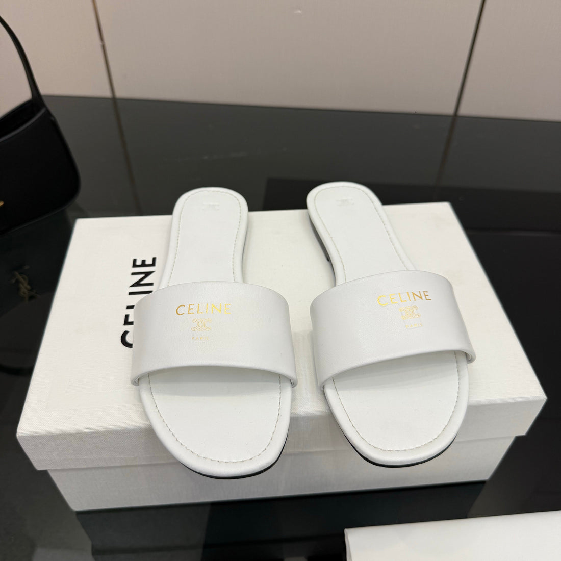 Cl Coast Mule White Calfskin 725653