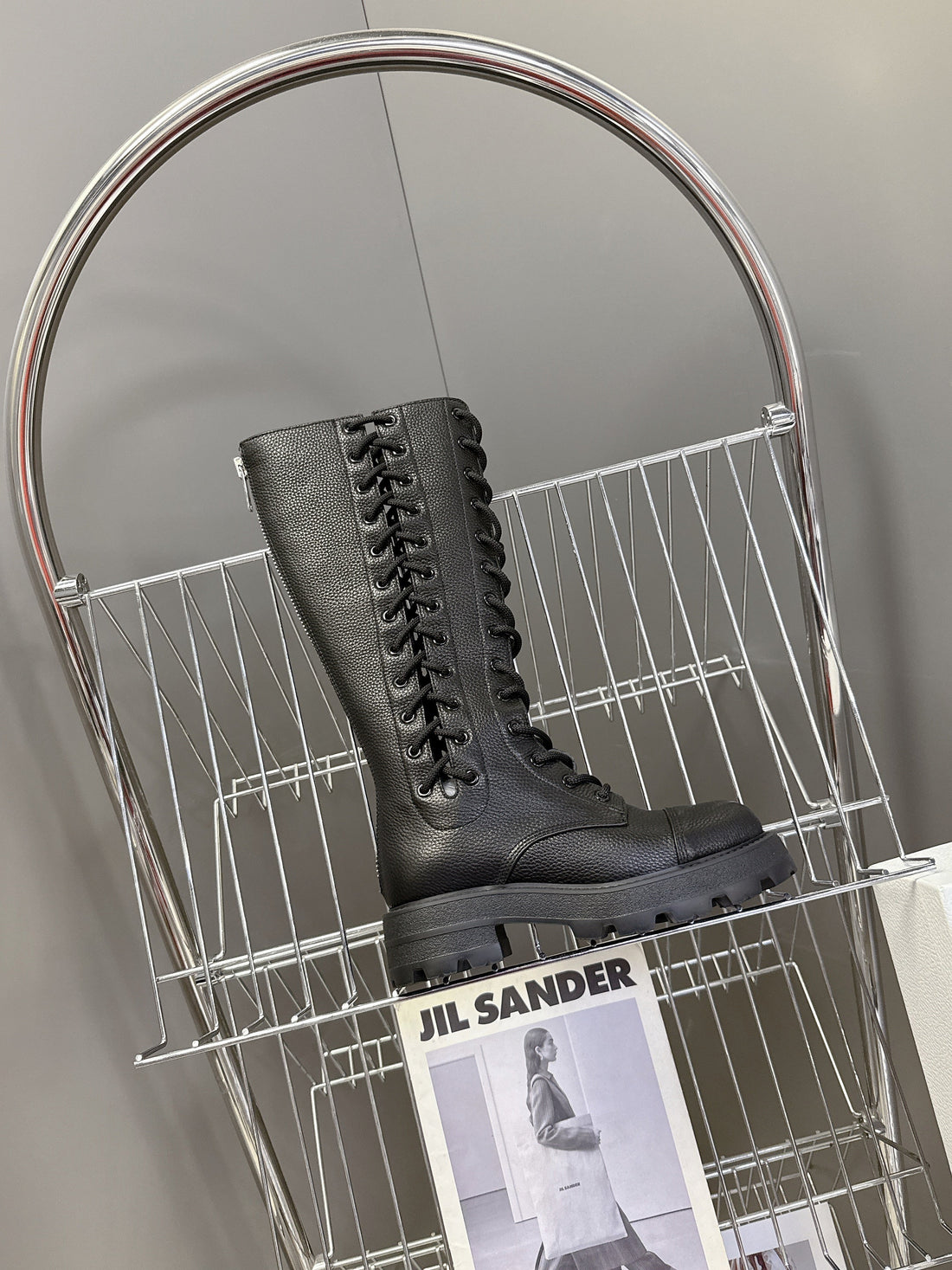 CD Martin Long Boots Black Top-Grain Calfskin 430999