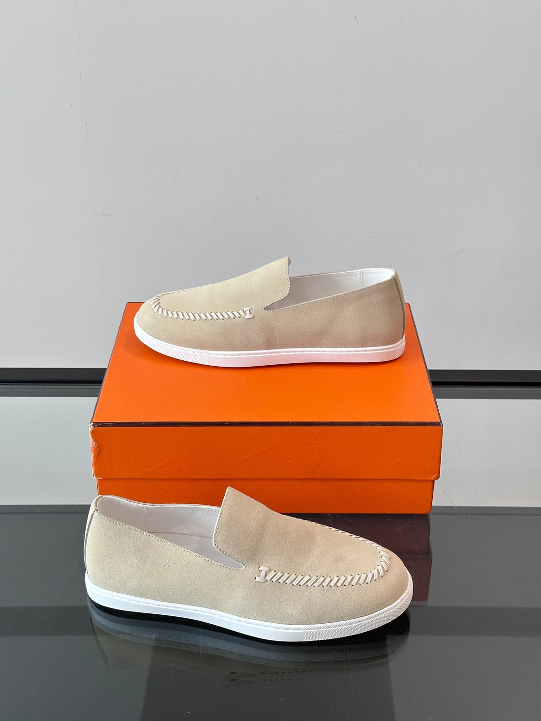 Hm Men's Kiddy Slip-On Beige Suede 718279
