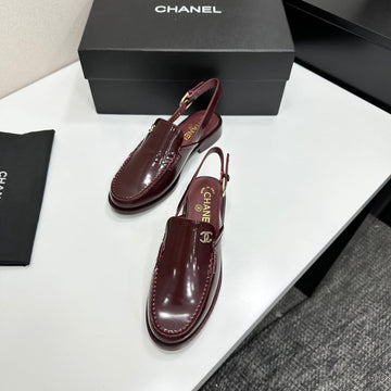 CC Ss 2026 Pre Slingbacks Dark Burgundy Calfskin 630482