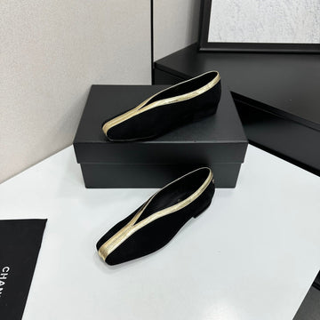 CC 26S Ballet Flats Black Suede 743135