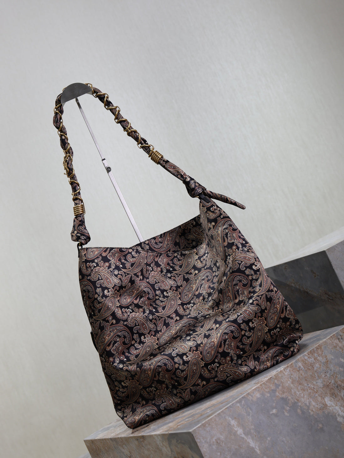Amalia Tote Bag 40CM Jacquard Frabic Ghw