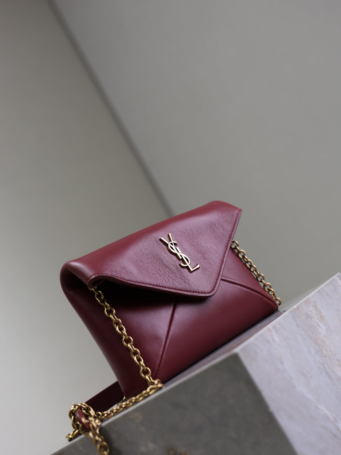 Calypso Bag 19CM Burgundy Sheepskin Leather