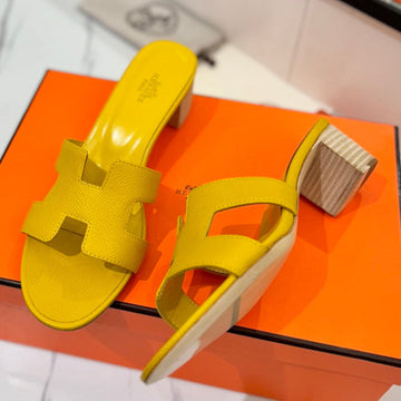 Hm Oasis Sandals Yellow Cowhide 294844